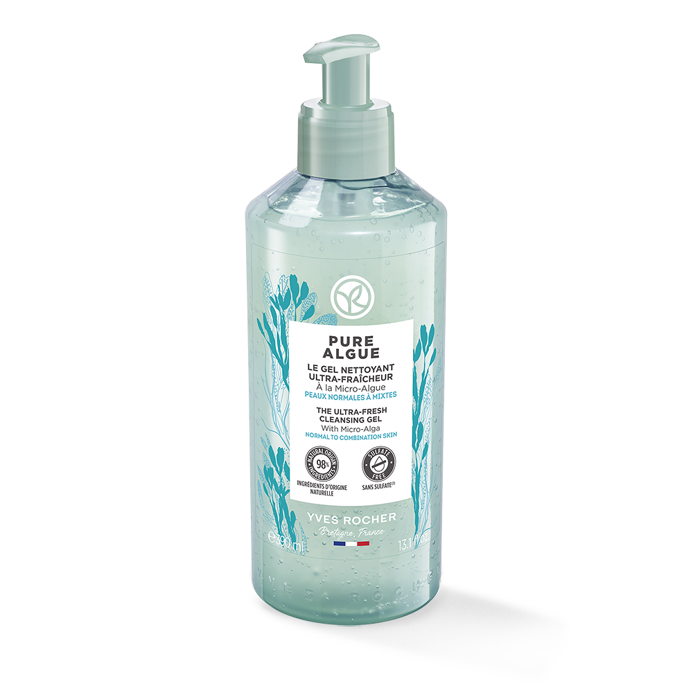 Gel de Limpeza Ultra-Fresco - 390 ml - Pure Algue | Yves Rocher Portugal