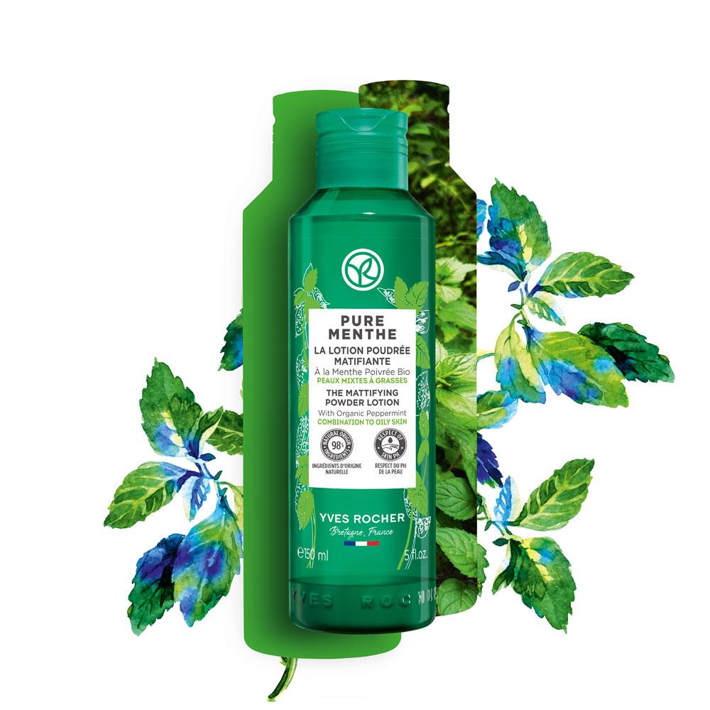 Loção Pó Matificante Pure Menthe | Yves Rocher Portugal